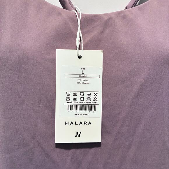 Halara Dress Cloudful Everyday 2 In 1 Built In Shorts Lavender Sz Large New NWT - Picture 12 of 13